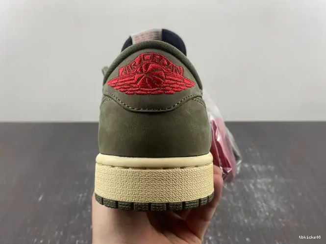 Rep TBkick OG SP 1 SCOTT OLIVE' AIR DM7866-002 X TRAVIS LOW 'BLACK JORDAN 0517